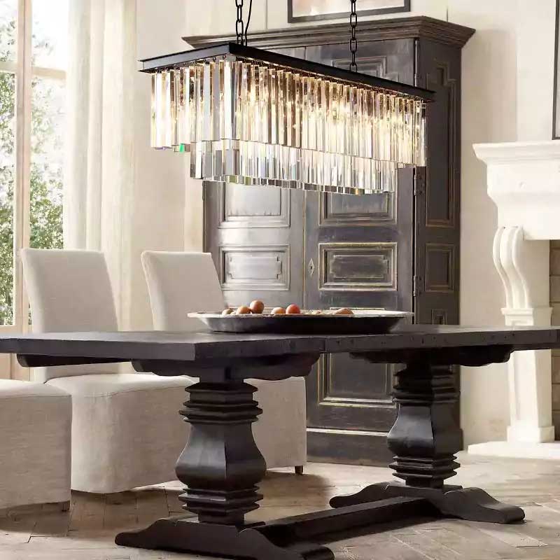 1920s Odena Rectangular Chandelier 40"