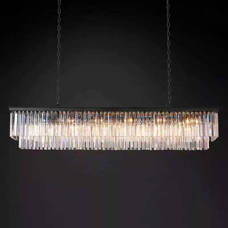 1920s Odena Rectangular Chandelier 72"