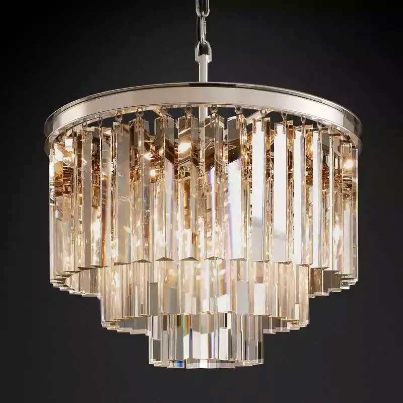 1920s Odena Round Chandelier 20"