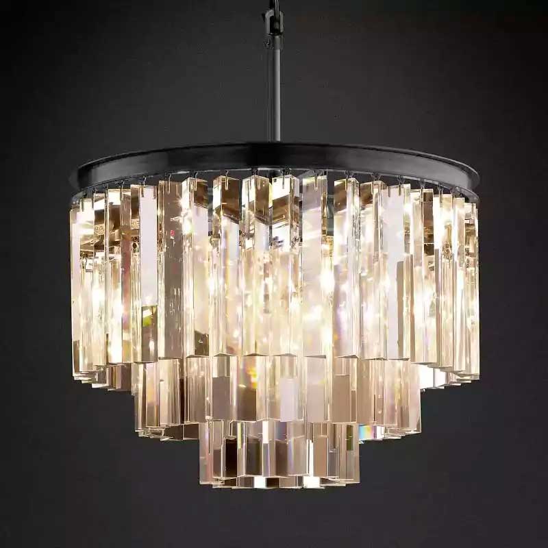 1920s Odena Round Chandelier 20"