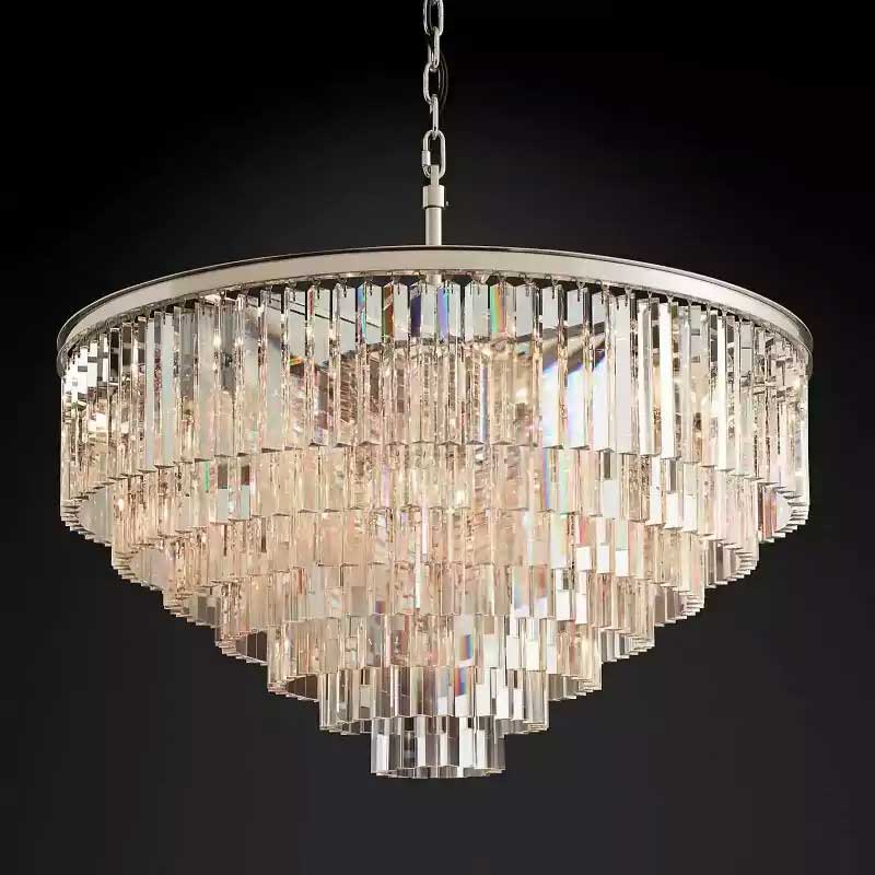 1920s Odena Round Chandelier 44"