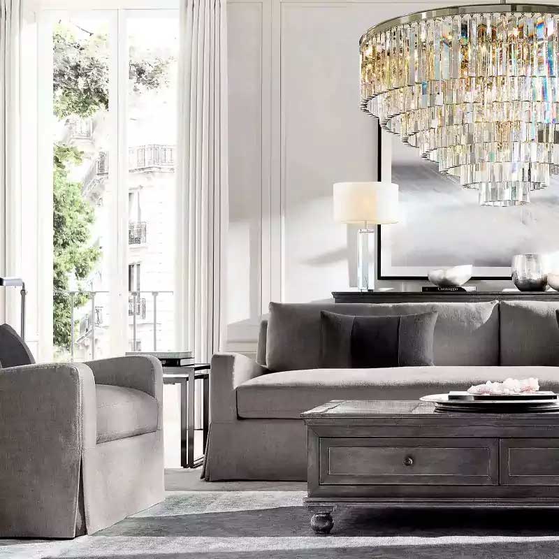 1920s Odena Round Chandelier 44"
