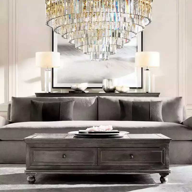 1920s Odena Round Chandelier 44"