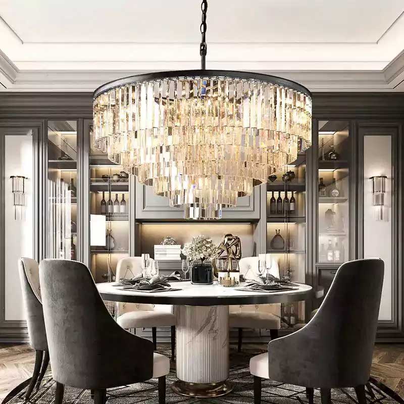1920s Odena Round Chandelier 44"