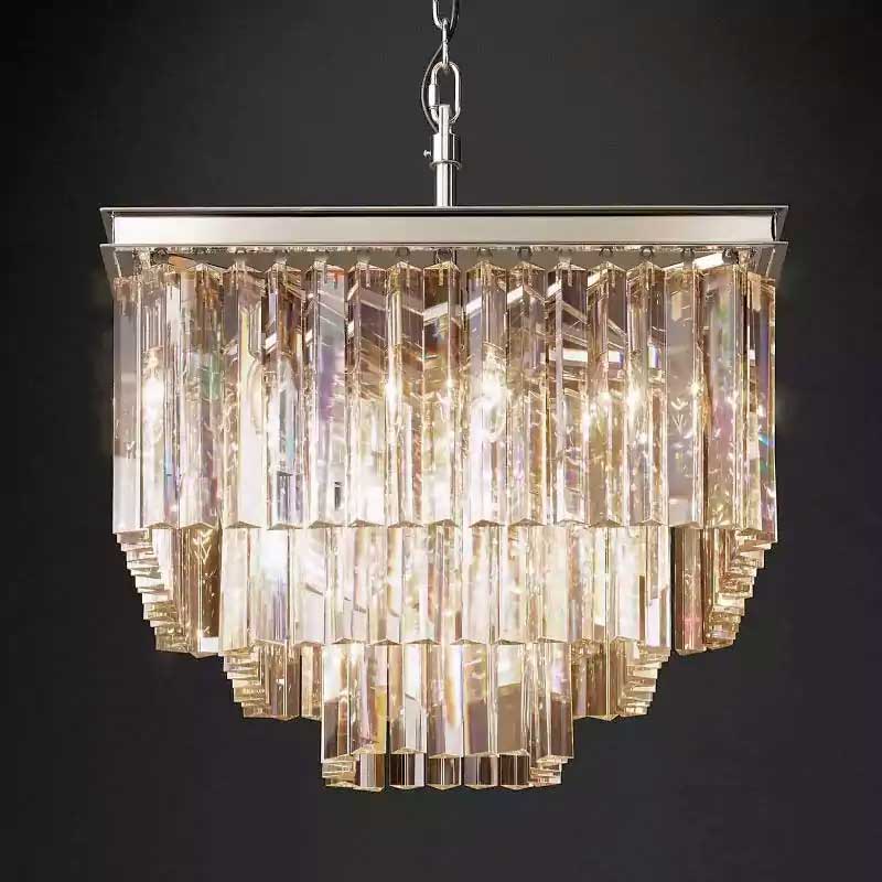 1920s Odena Square Chandelier 22"