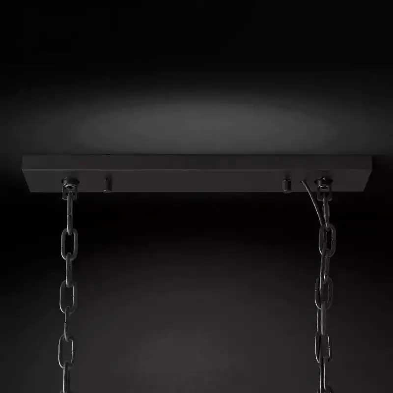 1920s Odena Rectangular Chandelier 40"