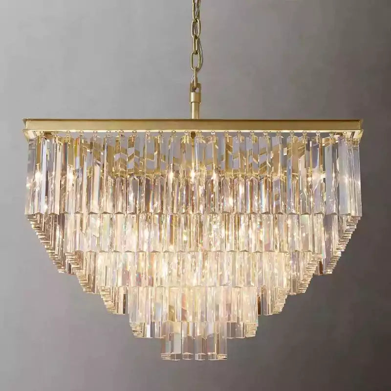 1920s Odena Square Chandelier 34"