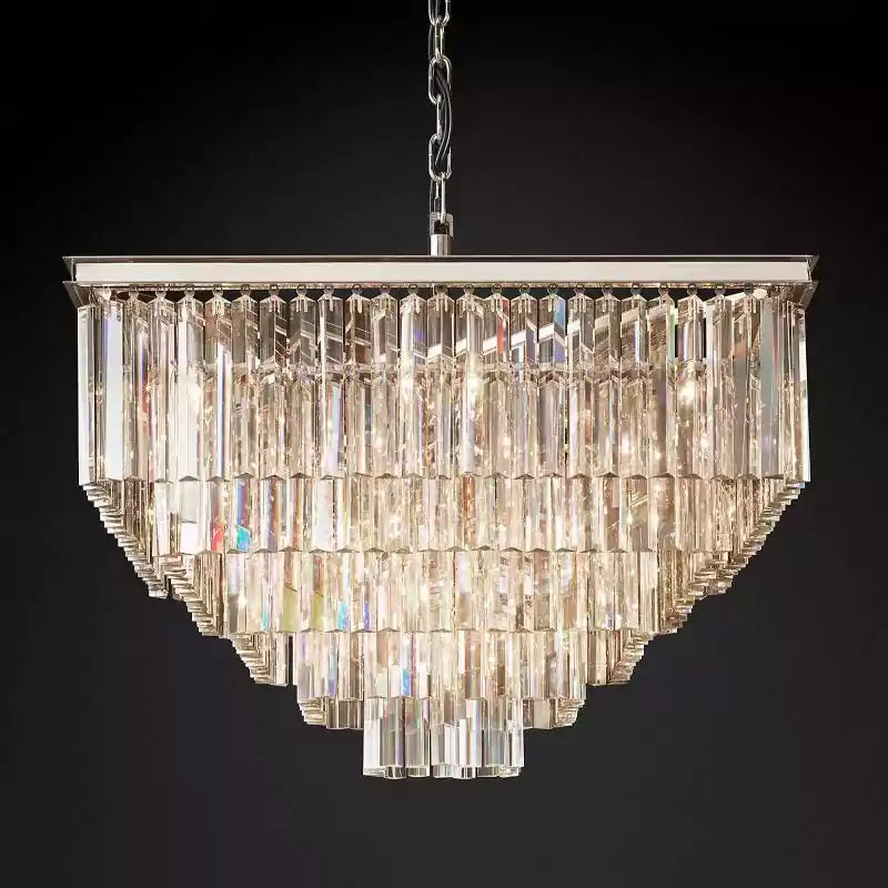1920s Odena Square Chandelier 34"