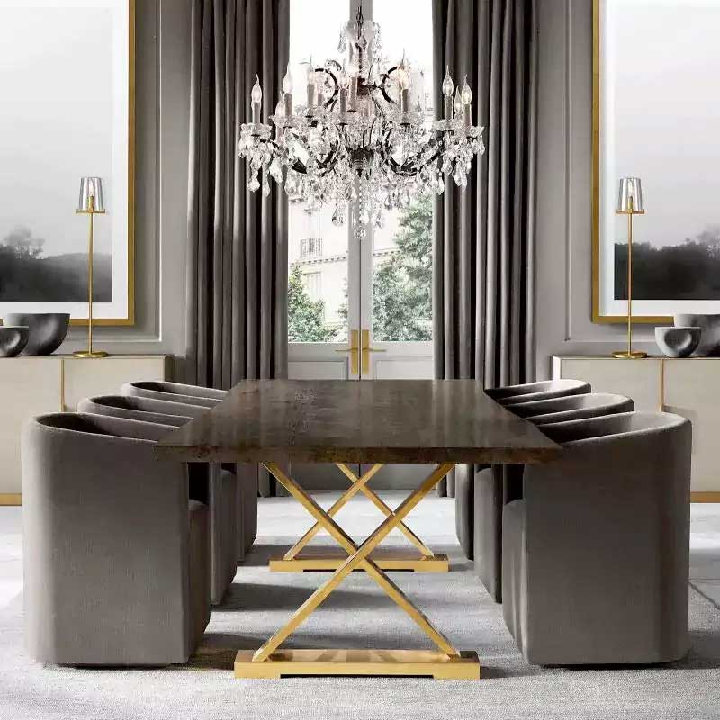 19th C. Rococon Iron & Crystal Round Chandelier 18"
