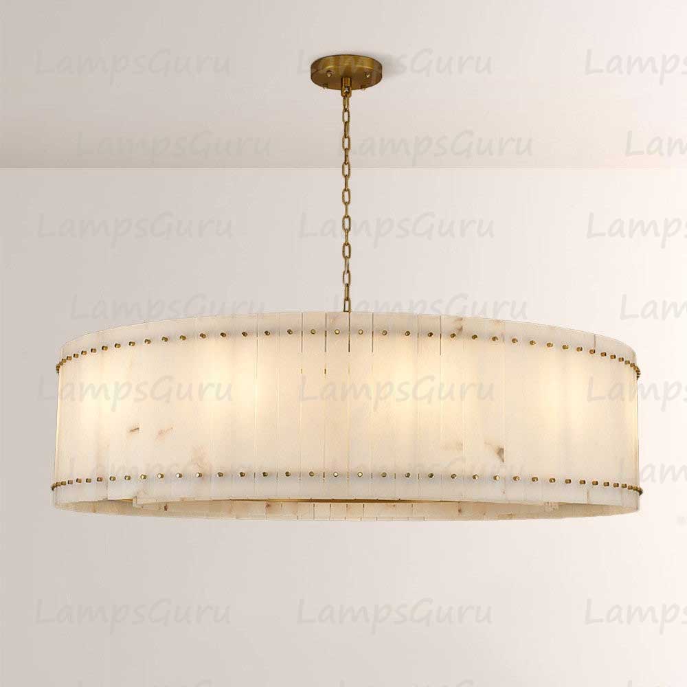 LG San Marko 60 Inch Alabaster Round Chandelier