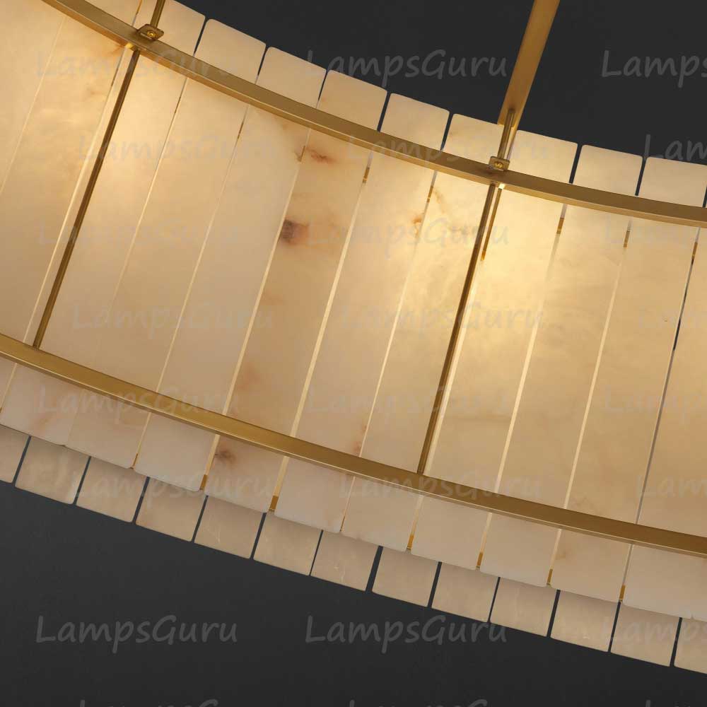 LG San Marko 60 Inch Alabaster Round Chandelier