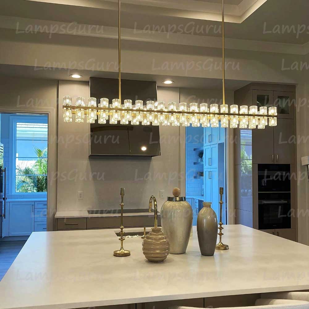 LG Arca LED Rectangular Chandelier 54"