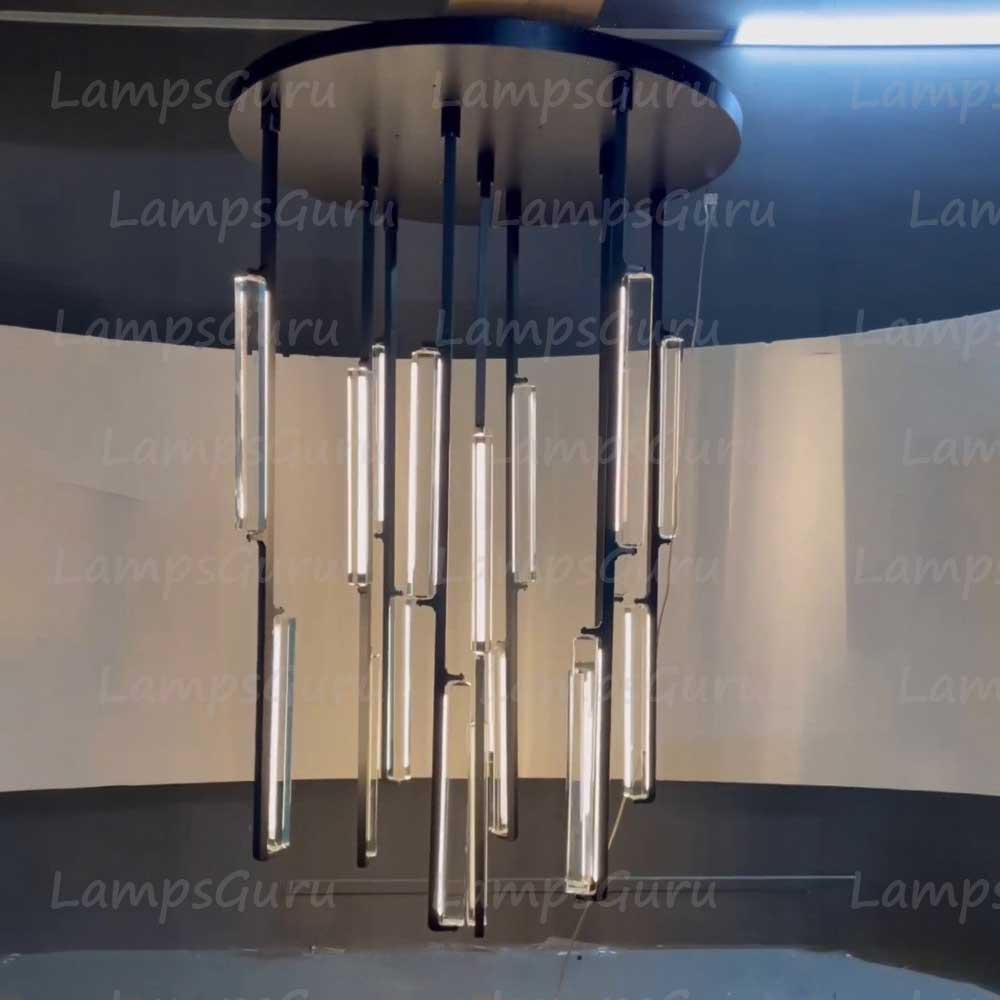 40 Inch Grand Crystal Prism Cascading Chandelier - LG Audon