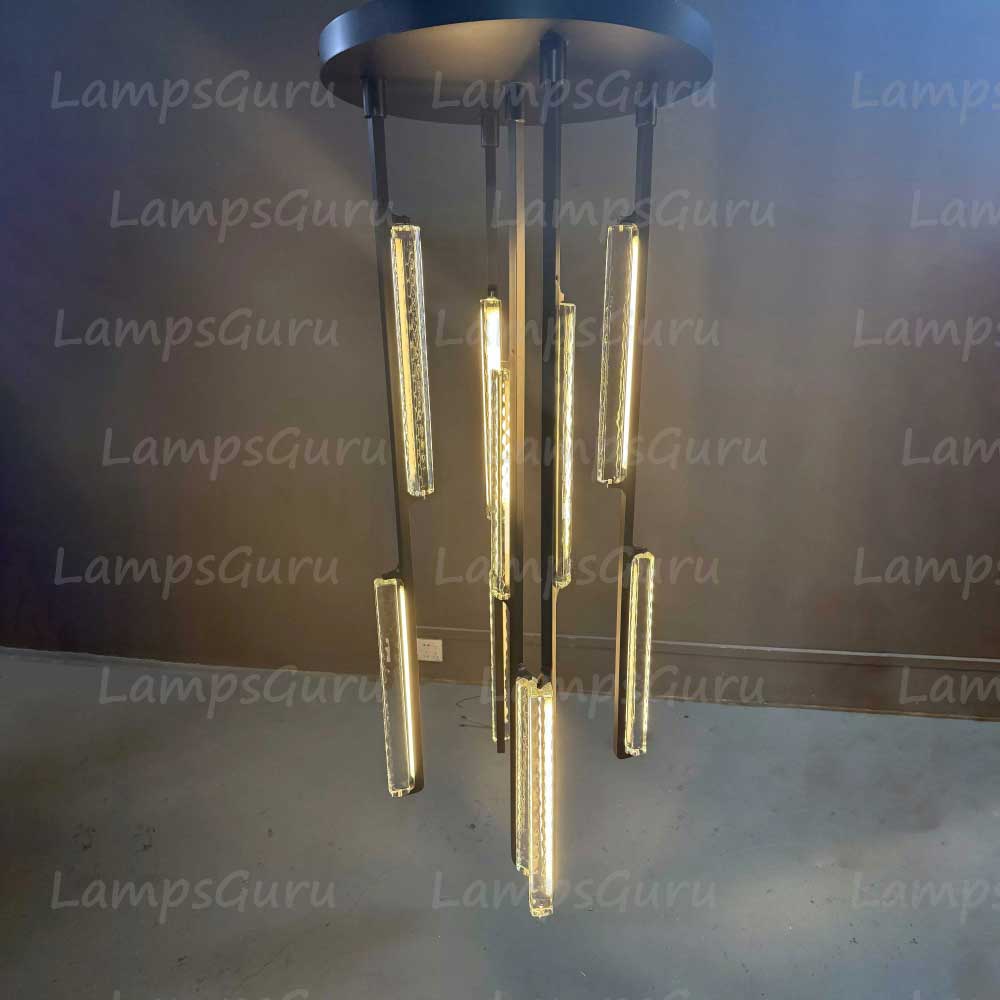 24 Inch Grand Crystal Prism Cascading Chandelier - LG Audon