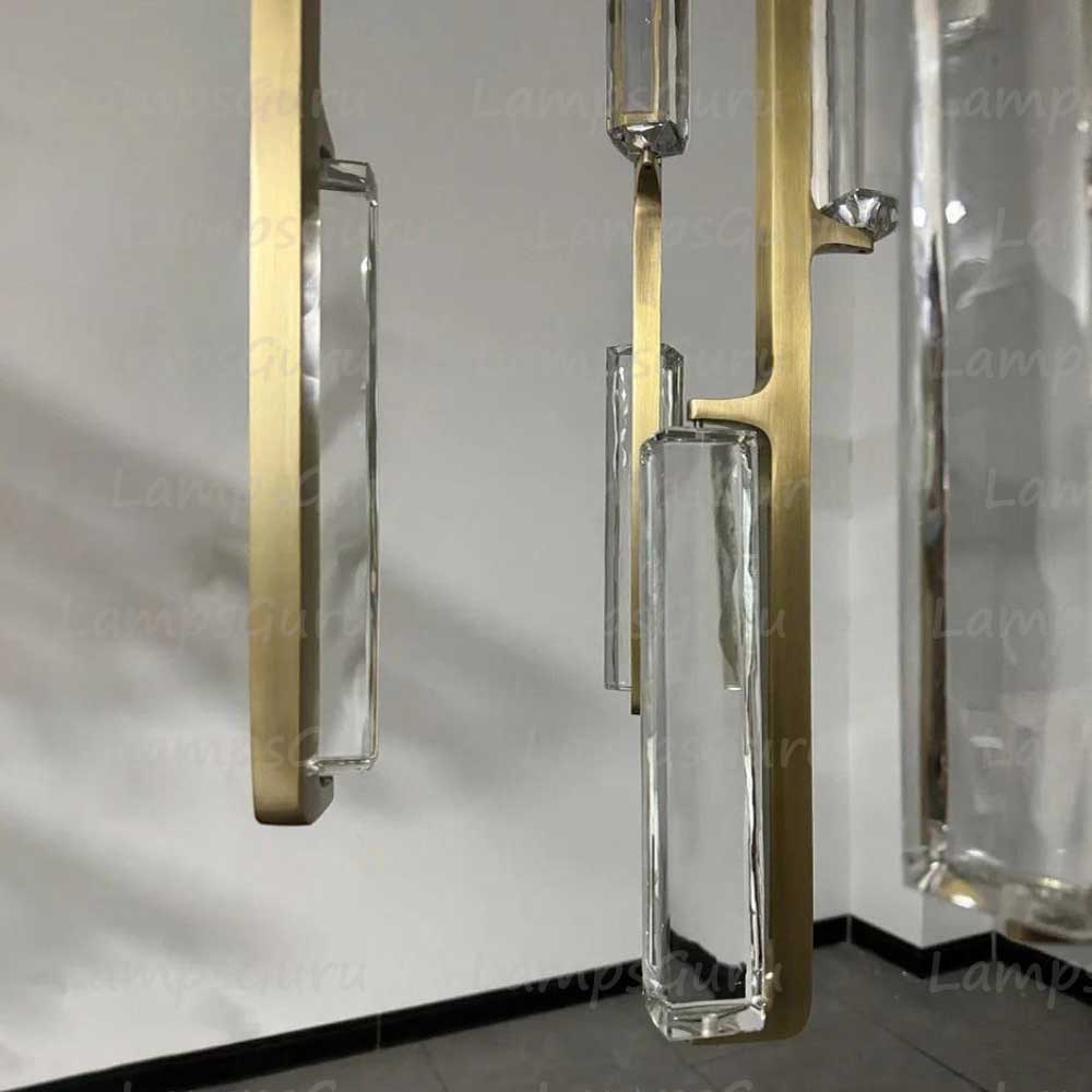 24 Inch Crystal Prism Cascading Chandelier - LG Audon