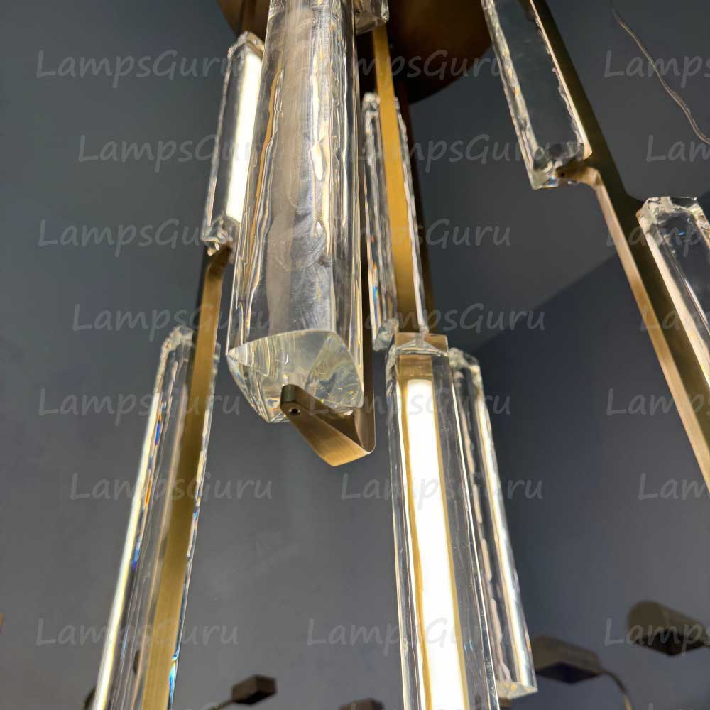 24 Inch Grand Crystal Prism Cascading Chandelier - LG Audon