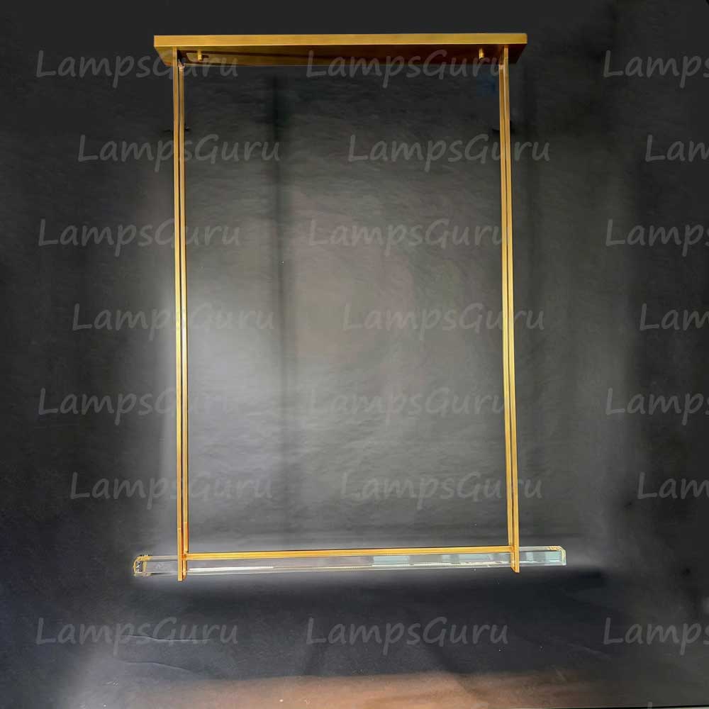 60 Inch Single Crystal Bar Chandelier - LG Audon