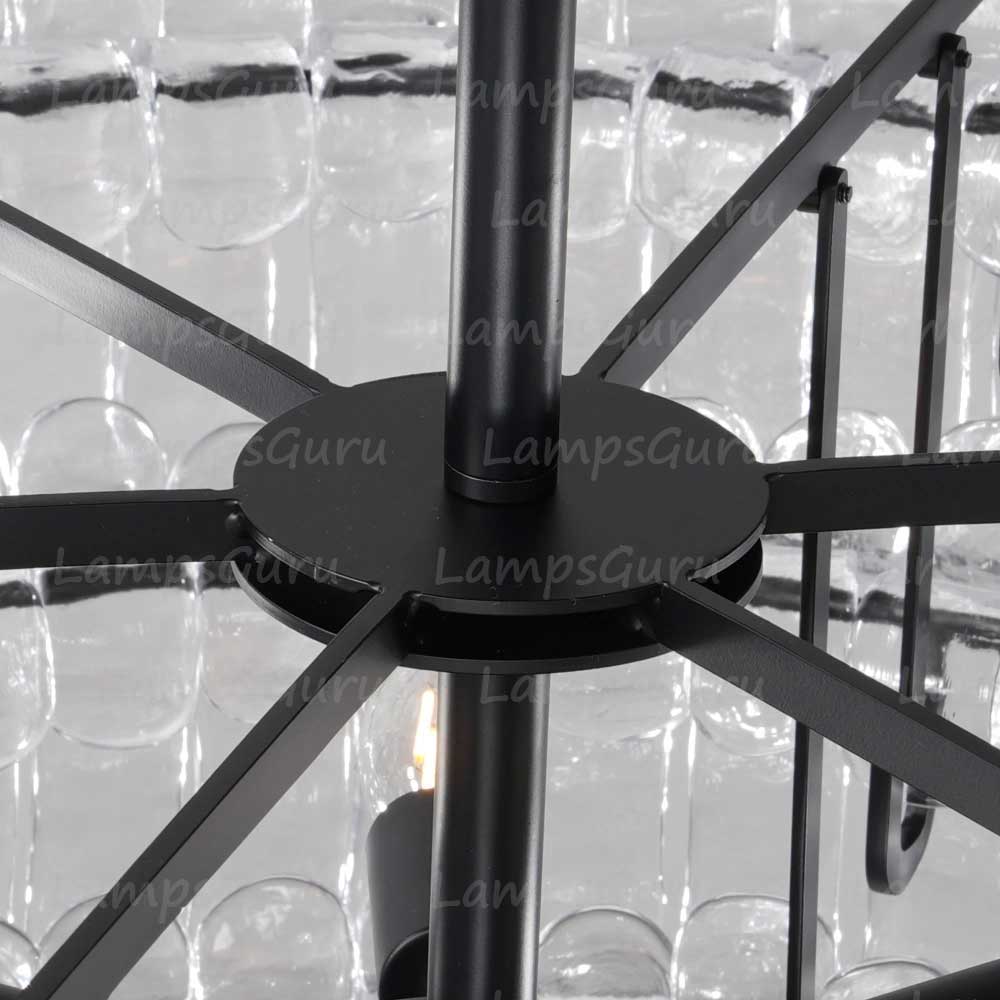 Ghiaccios Round Glass Chandelier 36" 48"