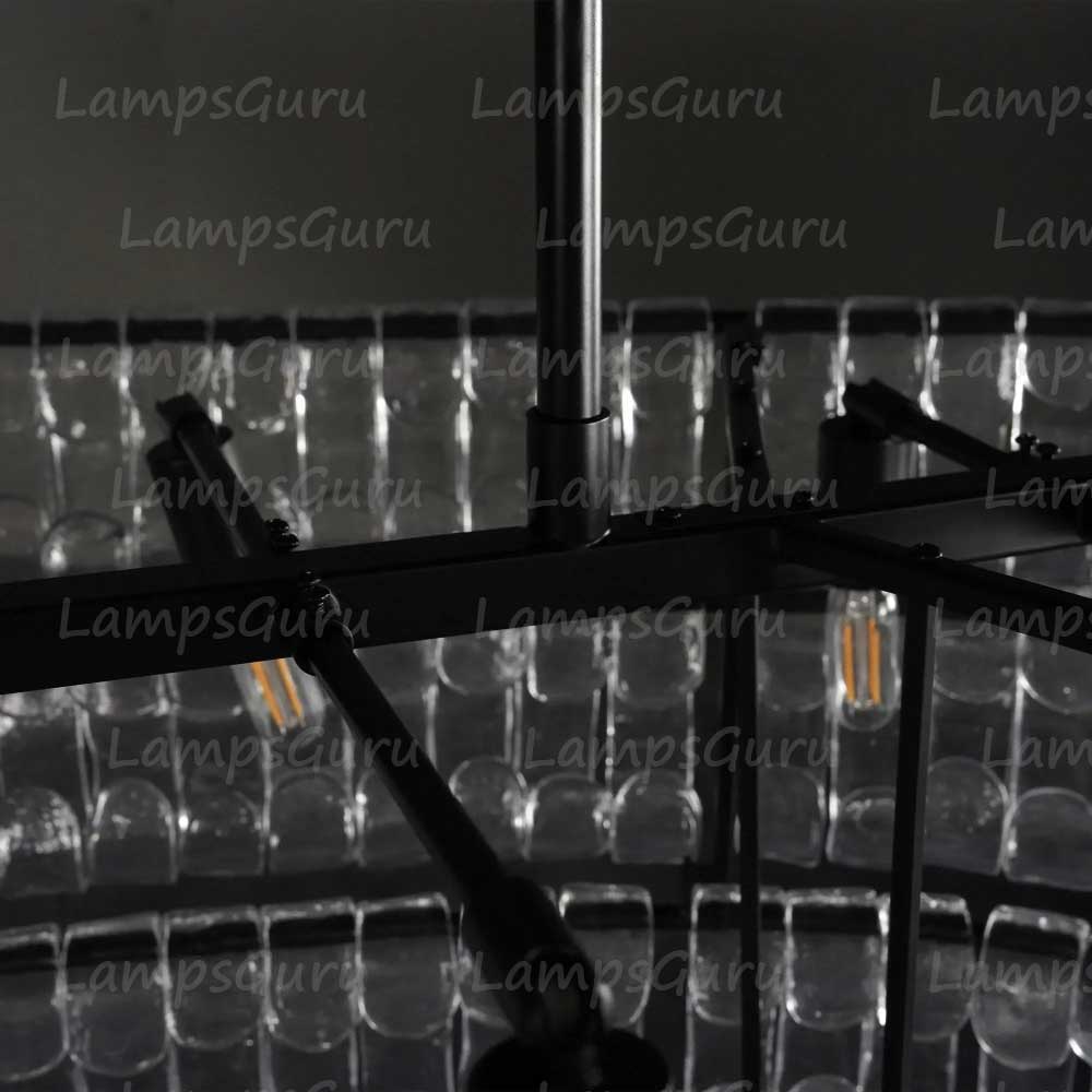 Ghiaccios Glass Oval Chandelier 54" 65"