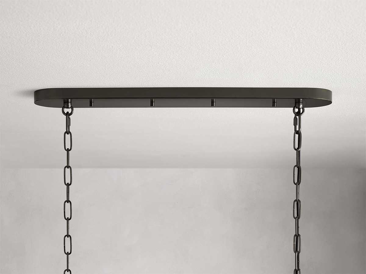 Ghiaccios Glass Oval Chandelier 54" 65"