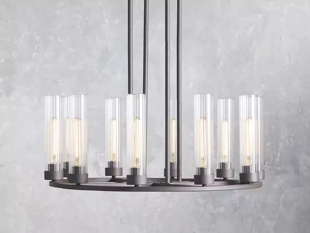 Andreaso Round Glass Chandelier 30" 40"