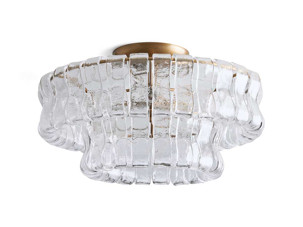 Ghiaccios Modern Glass Flushmount