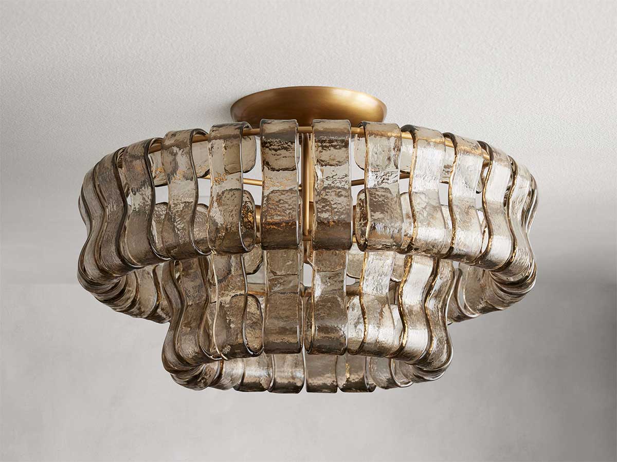 Ghiaccios Modern Glass Flushmount