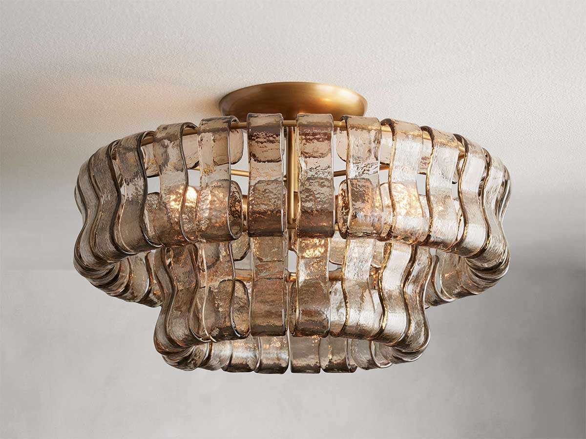 Ghiaccios Modern Glass Flushmount