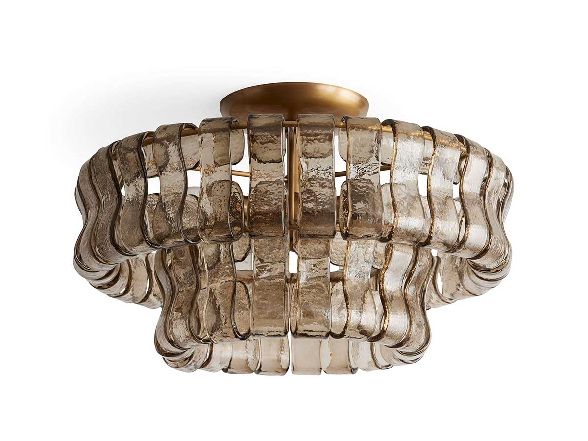 Ghiaccios Modern Glass Flushmount