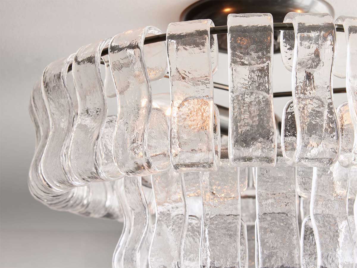 Ghiaccios Modern Glass Flushmount