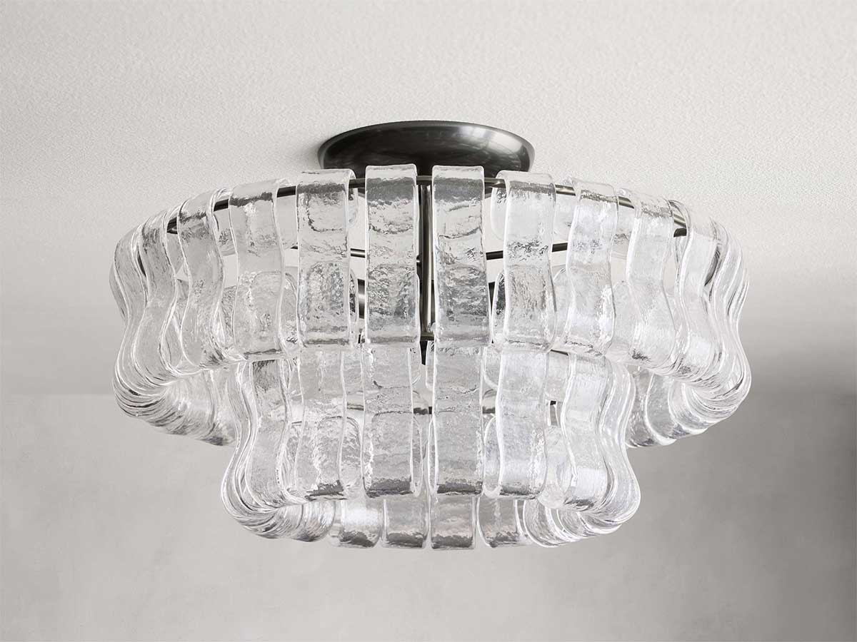 Ghiaccios Modern Glass Flushmount