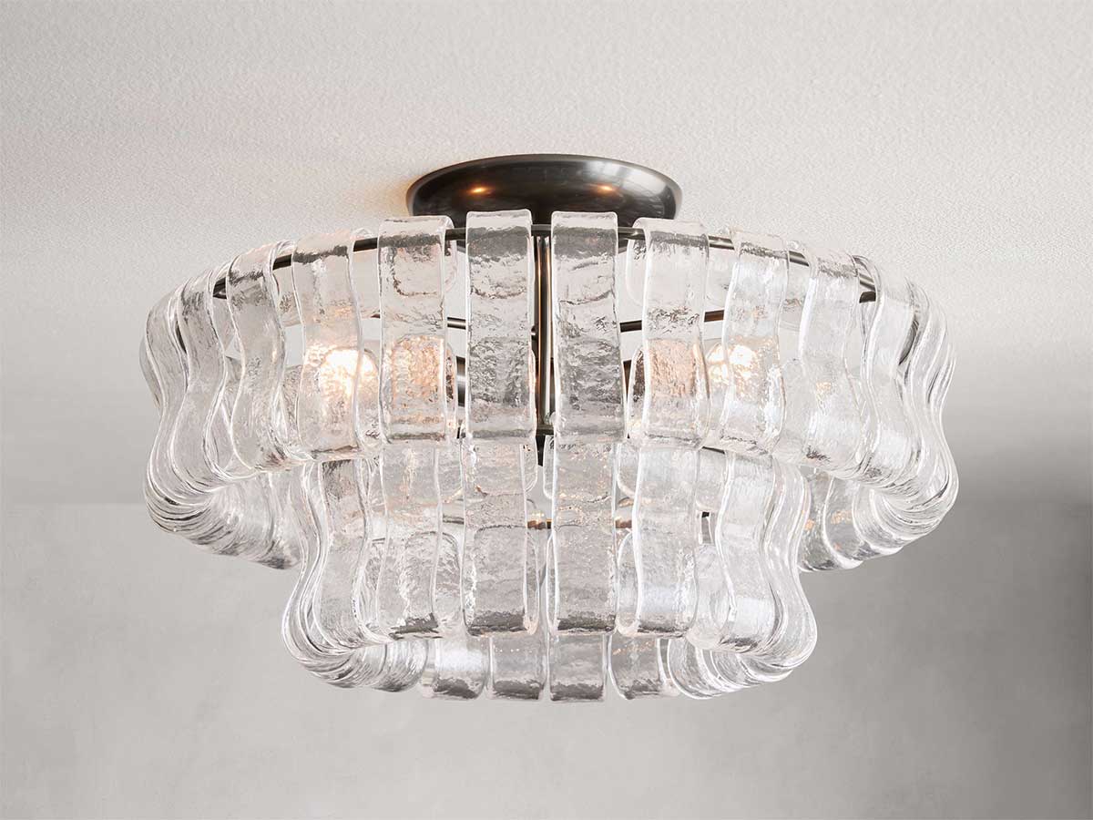 Ghiaccios Modern Glass Flushmount