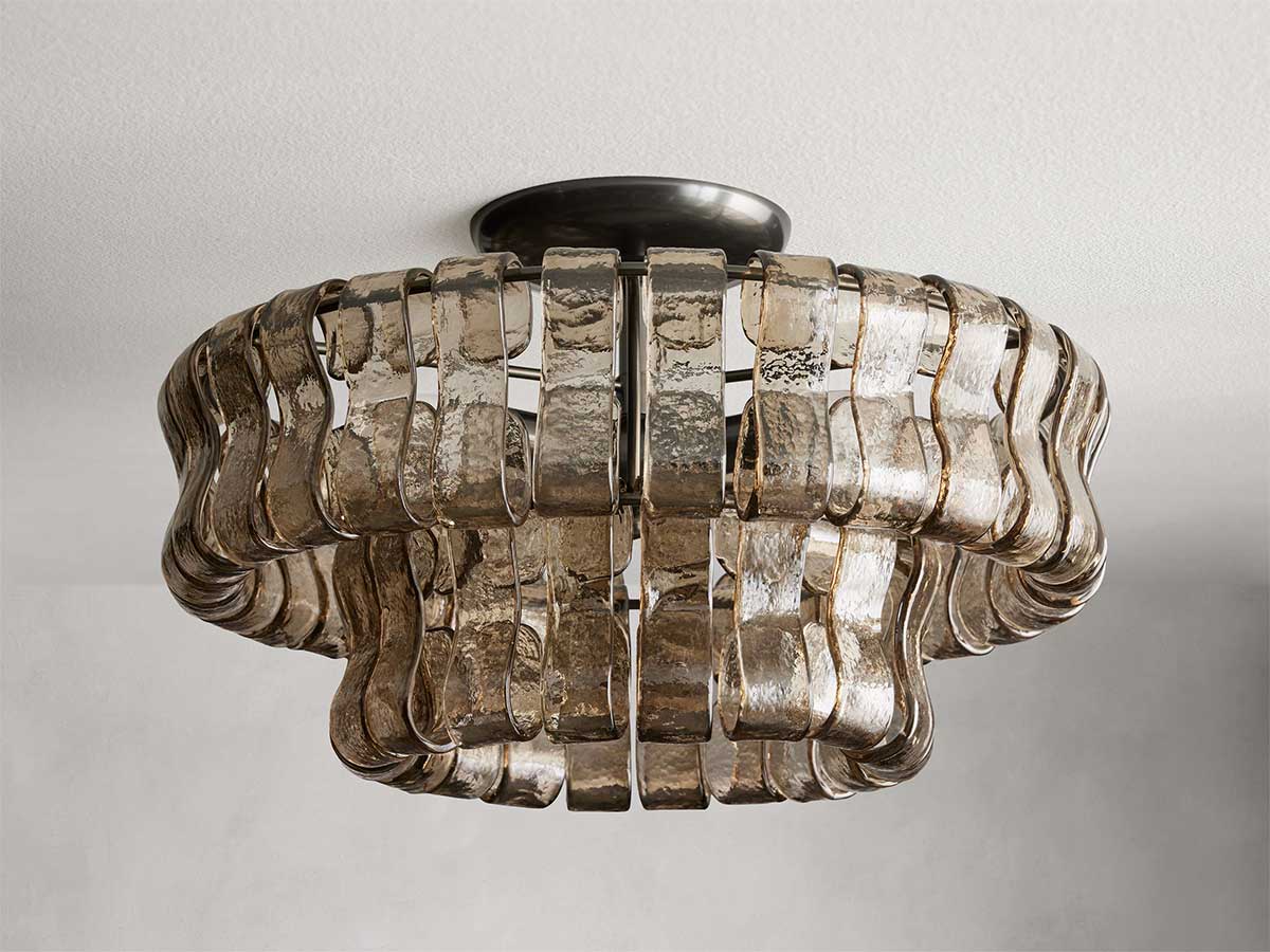 Ghiaccios Modern Glass Flushmount
