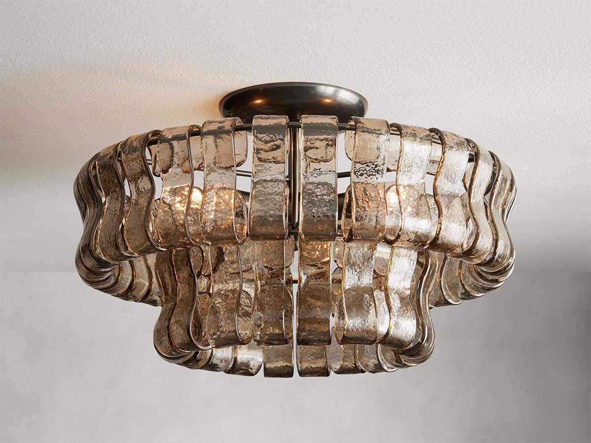 Ghiaccios Modern Glass Flushmount