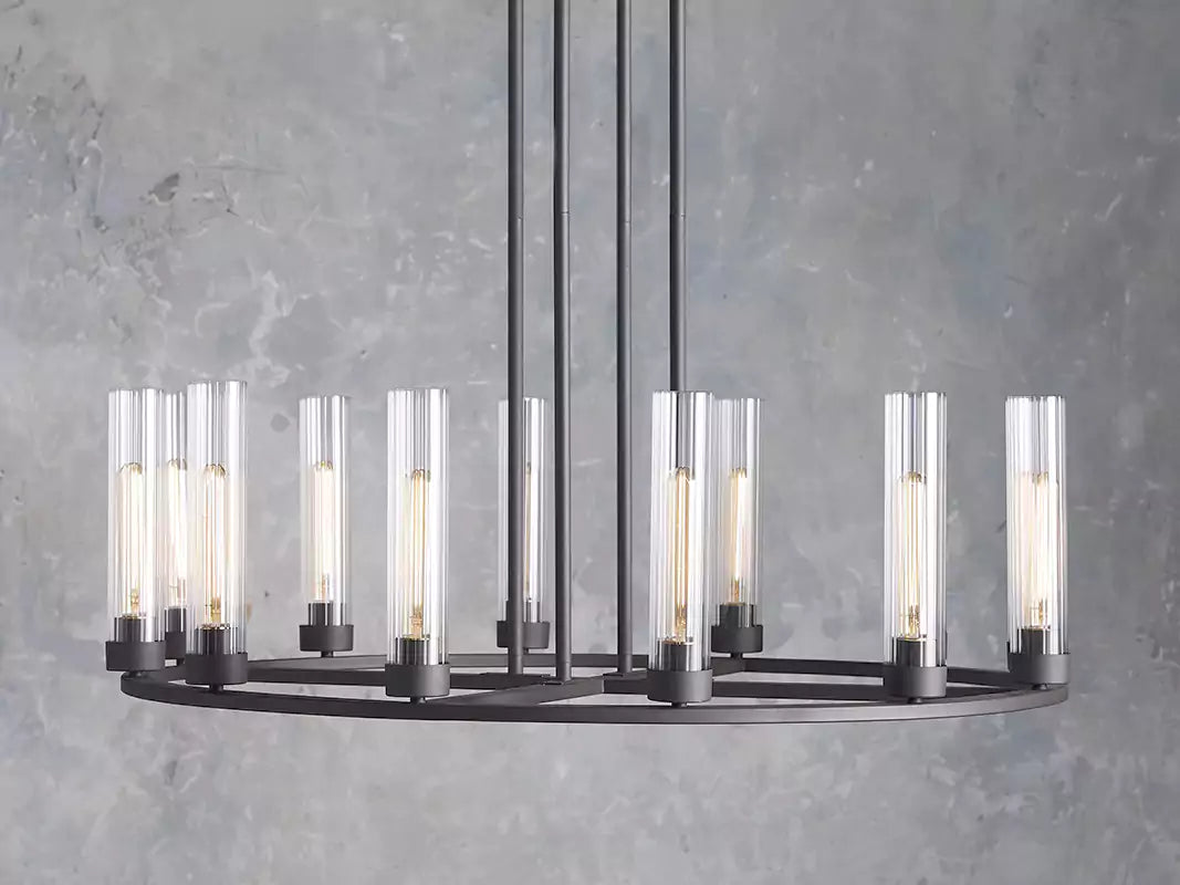Andreaso Round Glass Chandelier 30" 40"