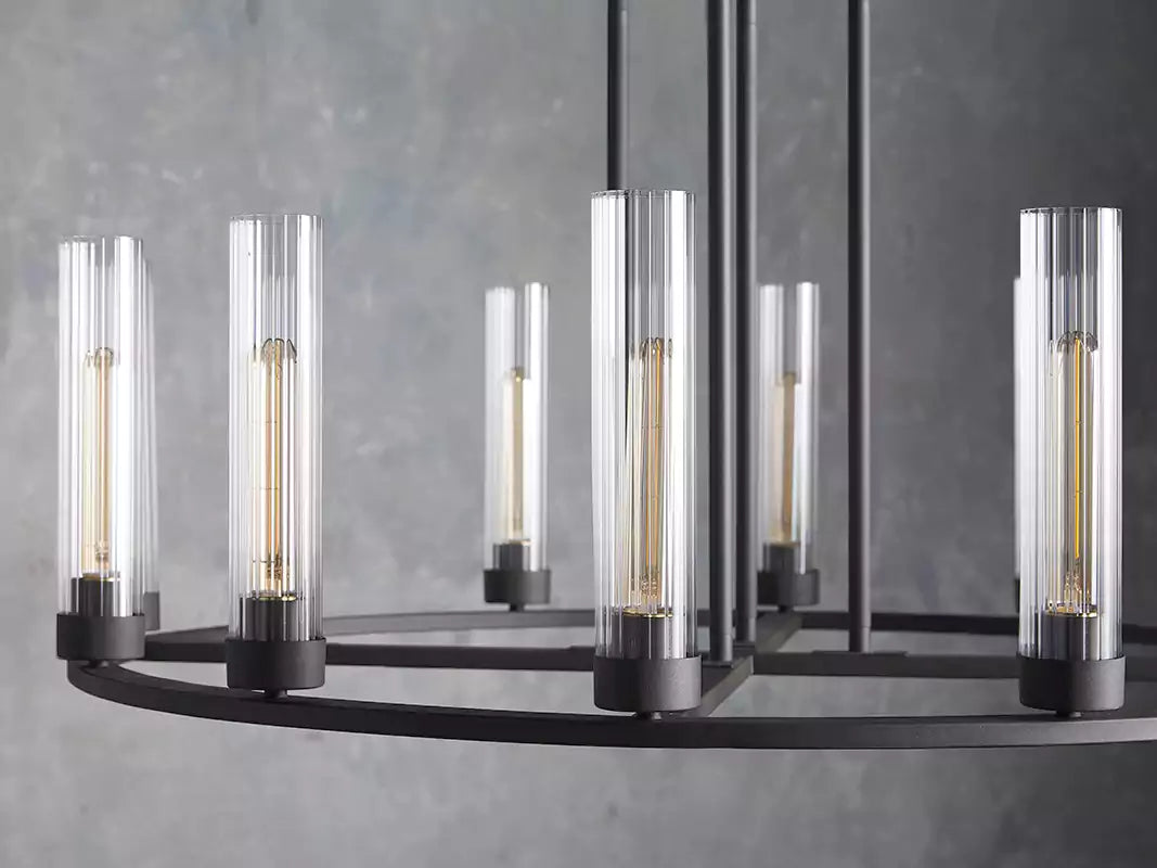 Andreaso Round Glass Chandelier 30" 40"