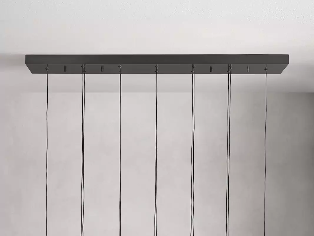 Solitaire Raindrop Linear Chandelier