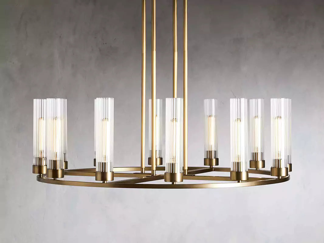 Andreaso Round Glass Chandelier 30" 40"
