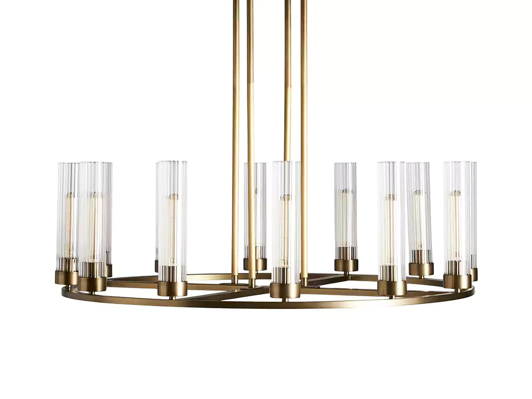 Andreaso Round Glass Chandelier 30" 40"