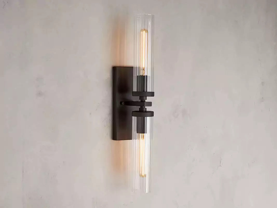 Andreaso 2-Light Glass Wall Sconce