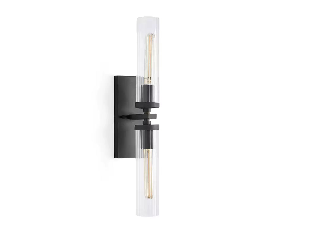 Andreaso 2-Light Glass Wall Sconce