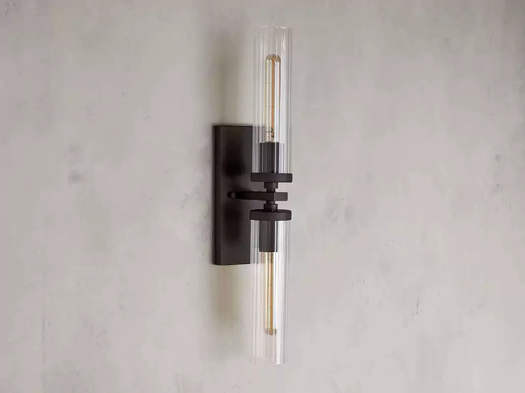 Andreaso 2-Light Glass Wall Sconce