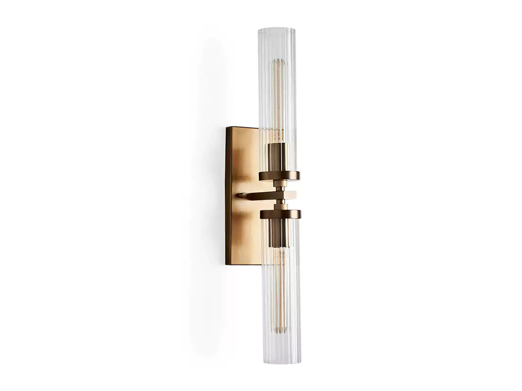 Andreaso 2-Light Glass Wall Sconce