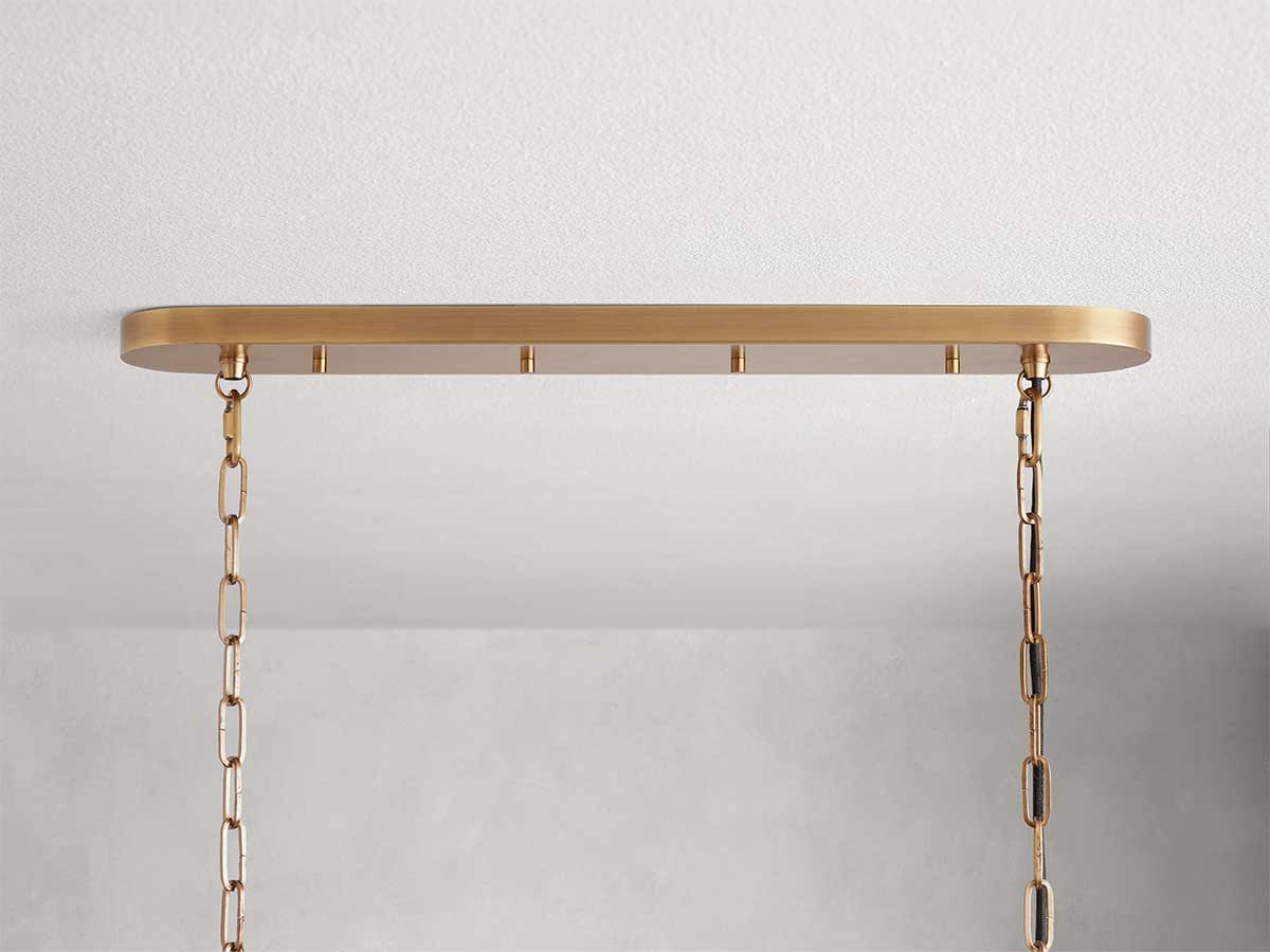 Ghiaccios Glass Oval Chandelier 54" 65"