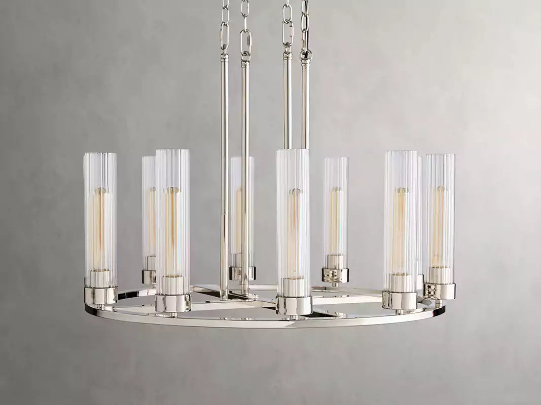 Andreaso Round Glass Chandelier 30" 40"