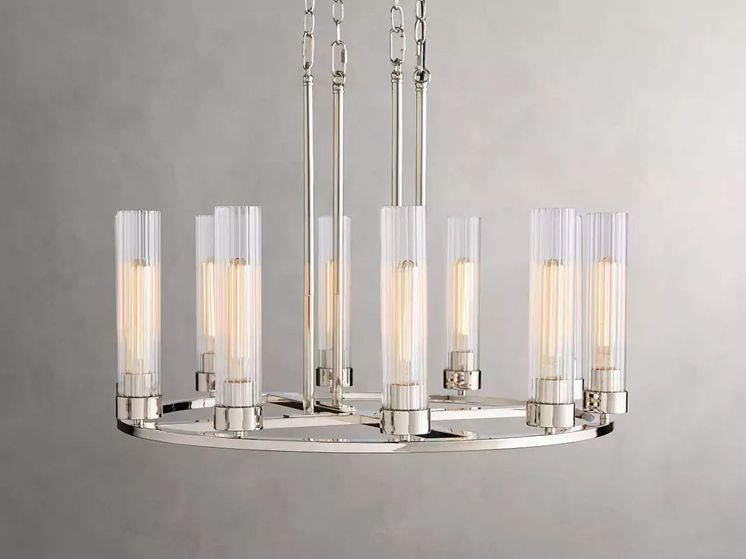 Andreaso Round Glass Chandelier 30" 40"