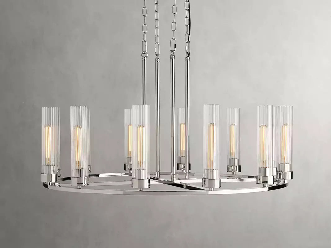 Andreaso Round Glass Chandelier 30" 40"