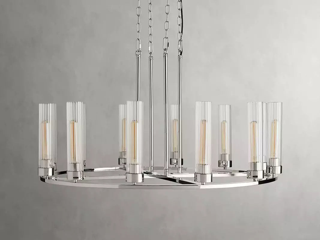 Andreaso Round Glass Chandelier 30" 40"