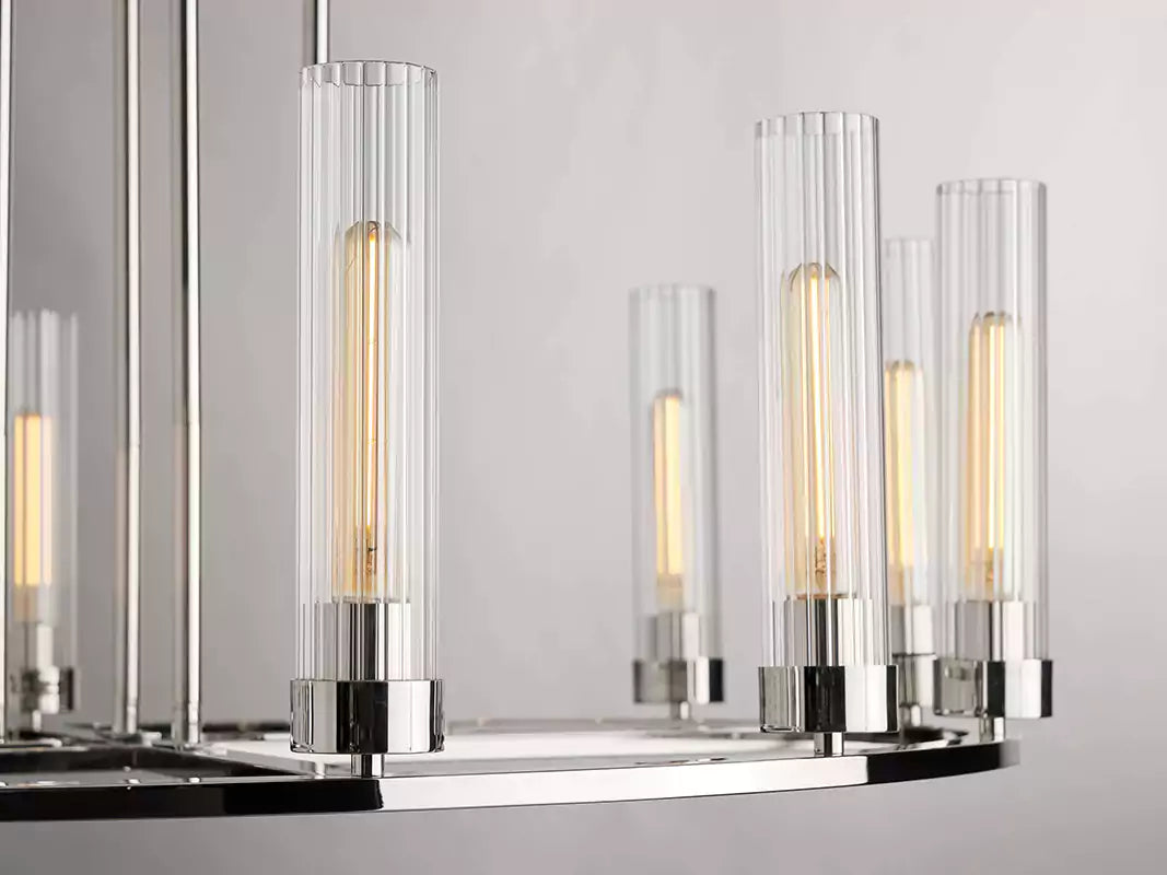 Andreaso Round Glass Chandelier 30" 40"