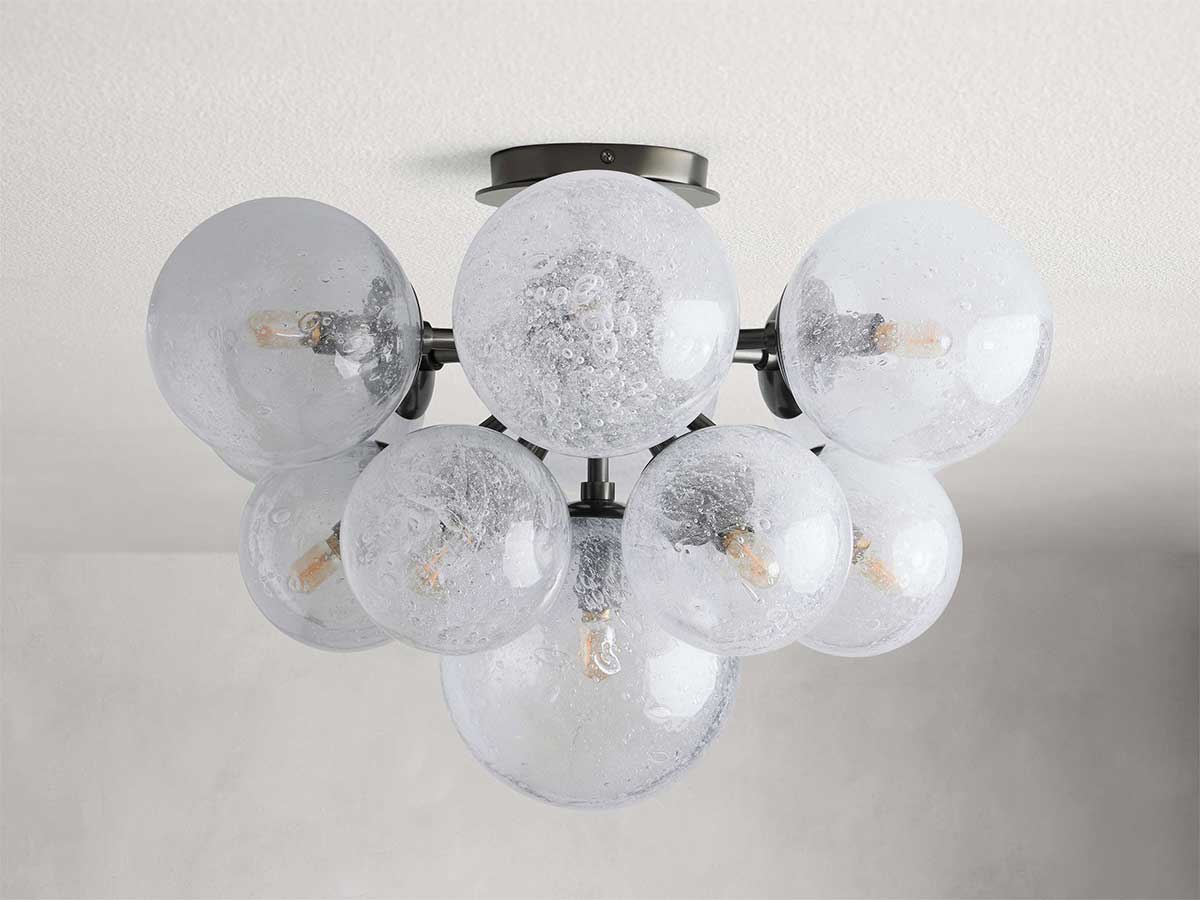 Mandozar Glass Flushmount